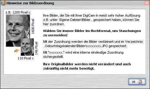 Bildbearbeitung Geburtstagskalender